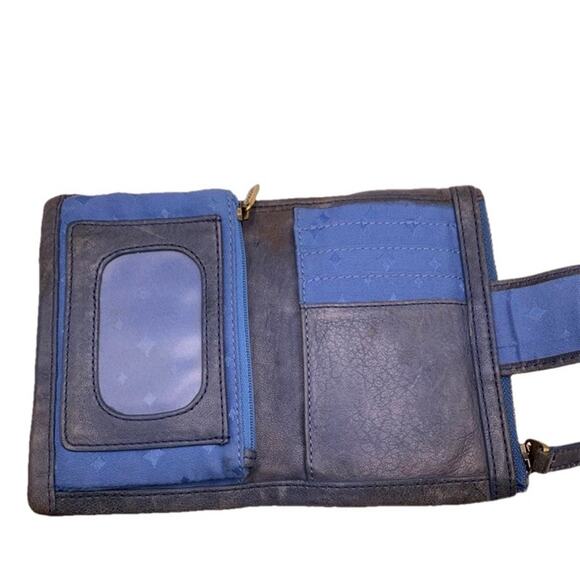 Vintage Fossil Gray Blue Wallet - Picture 5 of 12